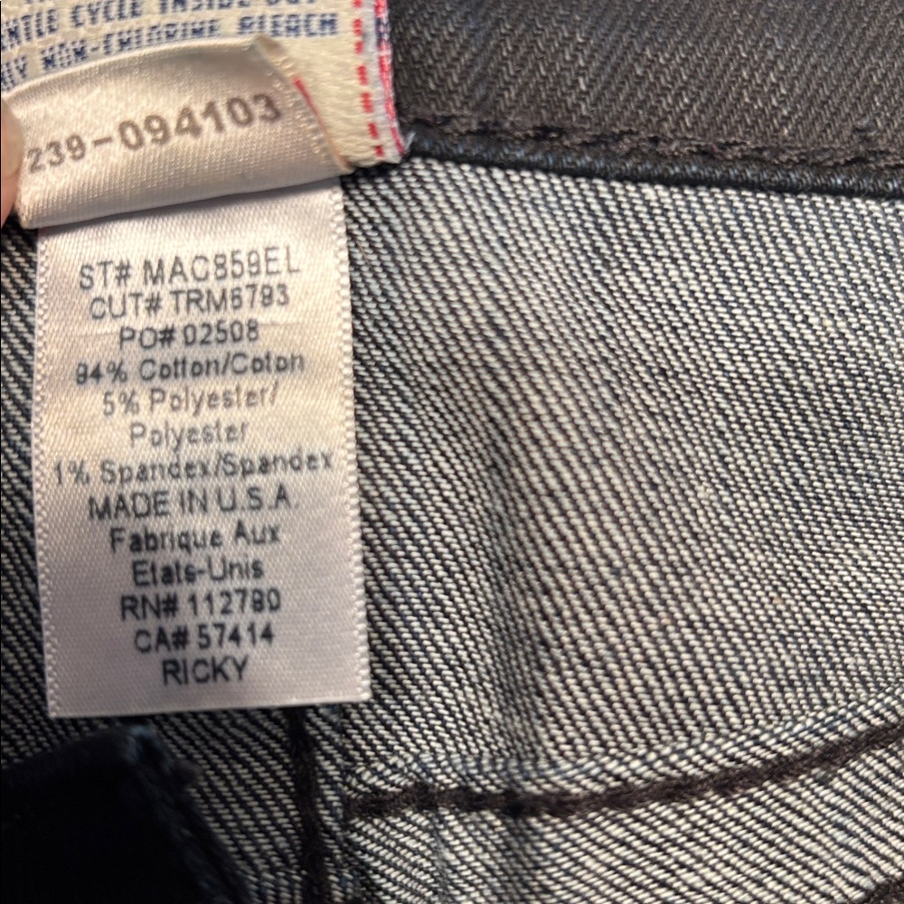 True Religion Men's Relaxed Jeans - Dark Gray - Picture 8 of 13